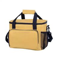 Sewing Set Storage Bag Polyester Construction Multiple Compartment Ergonomic Handle for Crafting Tool Organization geltona