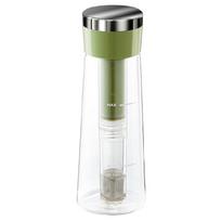 Quick Cold Brews Maker With Quick Steeps Technology Leak proof Outdoor Bottle Glass Stainless Steel Construction žalia