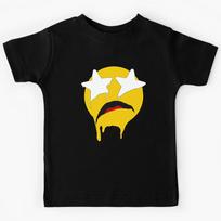 Star Struck Eyes - (Melted Starry Eyes Emoji Frowny Face) Kids T-Shirt 120