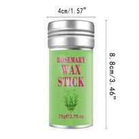 Rosemary Moisturizing Hair Wax Stick - Smooth & Style 75g Unisex Normal Size