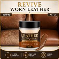Brown Leather Cream - Color Restorer and Scratch for Car Seats, Furniture and Shoes One Size