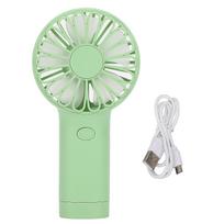 Green Portable Handheld Fan USB Rechargeable Battery Operated Small Fan for Travel Picnic Office
