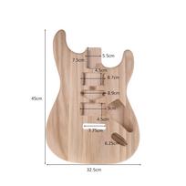 Neužbaigtas elektrinės gitaros korpusas Medinis Rankų darbo Gitaros Stovas Atsarginės dalys