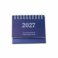 Standing 2027 Desk Calendar Coil Flip Calendar Gifts Monthly Planner  Desk Planning Dark Blue