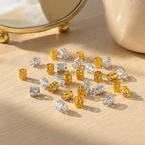 Gold And Silver Metal Hair Cuffs Fashion Adjustable Hair Rings Hair Braid Beads  Beauty Decoration