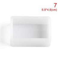 Square Pendant UV Epoxy Resin Mold Jewelry Making Tools Silicone Mould Cube Molds 7 - 6.8cm X 4.8cm