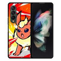 Dėklas skirtas Samsung Galaxy Z Fold 3 5g Black Hard Phone Cover Z Fold3 Fashion Bufer Atsparus smūgiams PC Funda Anime Cool Pokemon Shell for Samsung Z Fold 3