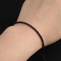 Agates Beads 2 MM Natural Stone Black Agates Isolation Bead For Jewelry Making DIY Necklace Bracelet Earrings Accessory 2mm