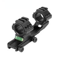 25,4/30 mm horizontalus vamzdžio gnybtas, metalinis integruotas atrama 21 mm atrama juoda