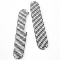 91MM Titanium Alloy / Brass Swiss Army Knife Fish Scale Pattern Ally TC4 Patch Handle Home DIY Knife Making Handle Part Accessories for Knife balta