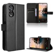 Odinis atverčiamas dėklas skirtas TCL 40 NxtPaper 4G PU telefono dėklas Viso kūno apsauga Atsparus smūgiams su rankena for TCL 40 NxtPaper 4G juoda