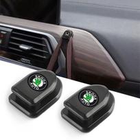 Mini automobiliniai kabliukai Juodi lipnūs nematomi kabliukai Interjero laikiklis Skoda Octavia Superb Rapid Kodiaq Karoq Fabia Kamiq Roomster Citigo 2Pcs