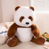 Cute simulation red panda doll plush toy black and white panda doll children soothing rag doll birthday gift 30cm（0.35kg）