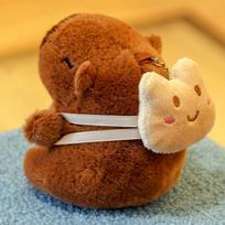 Capibara Capybara Plush Toy Bag Pendant Accessories Ragdoll Keychain Doll Birthday Gift Doll 25cm