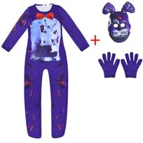 Sundrop Fnaf Toy Bear Cosplay Costume Bodysuit Jumpsuit Mask Glove For Kids' Halloween Party 120