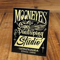 Mooneyes Sticker MOONEYES S&P Studio Black_SC-DM190BK-MON juoda