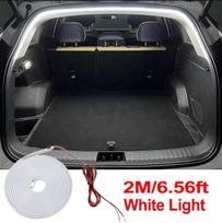 Car Trunk Led Light Strip Automatic Sensing High Bright Trunk Lighting Ambient Light Interior Decoration Tailgate Lights Strip Universal for Suv/Mpv 2 Meter balta