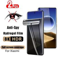 2Pcs Anti-Spy Screen Protector For Xiaomi Redmi Note 10 13 Pro  10 S 11 12 Plus Privacy Hydrogel Film Redmi Note 13 Pro 5G&2Pcs
