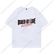 Meilės sudužimas T-shirt Faye Peraya Atom Pariya Tas Pats raidžių spausdinimo T-shirt Unisex Moteriški Laisvalaikio Vasariniai Medvilniniai Trumpomis Rankovėmis Marškinėliai Viršūnės S