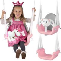 Ricokids 3-In-1 Teddy Bear Bucket Swing, Pink