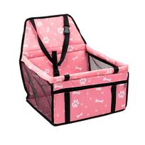 1pc Pink Portable Collapsible Pet Car Seat Booster Carrier for Small Dogs Cats Car Travel, Road Trip, Outdoor Activities YMY