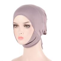 Soft Muslim Bonnet Arab Turban Islamic Cap Female Headscarf Headwrap Inner Hijab Caps kupranugaris
