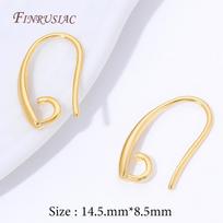 18K Gold Plated Earring Hooks,Hypoallergenic Ear Wires with Open Loop,DIY Jewelry Making Findings For Earrings Craft Supplies 5 pieces