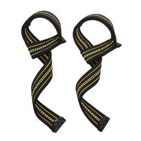 Custom Logo Durable Heavy Duty Weight Lifting Straps Wrist Strap for Sports-Unisex Polyester geltona