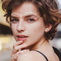 Hair Pearls Stick On Self Adhesive Pearls Stickers Face Pearls Stickers for Hair Face Makeup Nail DIY Crafts