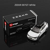 Bburago 1:64 ZEEKR 001FR 001 007 7X MIX Car Model Miniature Static Simulation Diecast Mini Alloy Toy