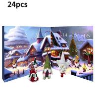 Festive Gnome Halloween Advent Calendar Paper Puzzle Box Ideal For Creative Diy Fun raudona