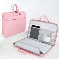 Laptop Bags Cover for ASUS Notebook Case Men Women Portable Handbag Briefcase 11.6-12.5 inch rožinė