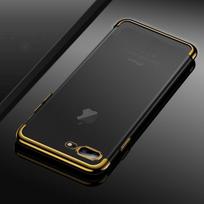 X For Iphone 8 7 6s Plus Case Electroplate Silicone Ultra Slim Clear Cover Soft 6/6s,Gold