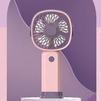 Mini USB Handheld Fan with Stand, 3 Speeds, Rechargeable, Long Battery Life – Compatible with USB Charging