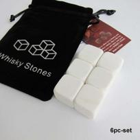 Cubes de pierres à whisky - YWEI - GL24026-Drixon - 100% naturelles - 6 pièces - Noir et blanc balta