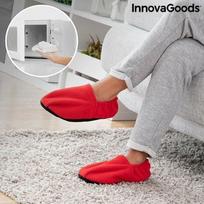 Microwave Heated Slippers InnovaGoods Red - - - InnovaGoods raudona