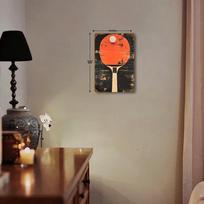 x Inch Retro Aluminum Ping Pong Wall Art  Rustproof Metal Decor for Home Bar Cafe Easy to Hang 20x30cm（7.8x11.8inch）