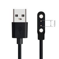 Factory Rohs Pure Copper 4.0mm 2pin USB Magnetic Charging Data Cable Wire Charger for Smart Watch Band Children Watch 60CM juoda