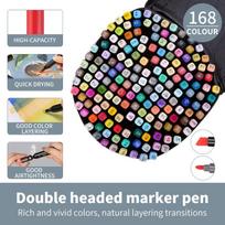 Painting Bag Marker Set Air Erasable Plastic Gel Pen Art Pen 24/36/60/72/80 Colors Paper Marker  Pen