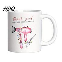 Hair Dryer Design Mug Hairdresser Coffee Cup Large Capacity Ceramic Mug balta
