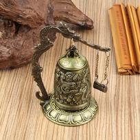 Alloy Buddhist Bell Ornament Bronze Feng Shui Bell Dragon Bell Decoration  Home Office Decor