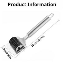 1Pc Stainless Steel Manual Spaghetti Cutter Pasta Maker Dough Noodle Machine Ginger Garlic Roll Crusher Kitchen Cooking Gadget sidabras