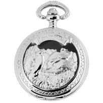 Fame Pocket Watch Silver Metal expression of style sophisticated line