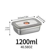 Stainless Steel Lunch Box Compartment Leak-proof Bento Container with Lock for Outdoor School Kids Meal Prep