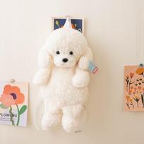 Dog Backpacks Stuffed Animal Poodle Bag Girls Boys Plush Adjustable Schoolbags Kindergarten Plush Backpack Toys Children Gifts about 35cm balta