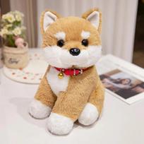 Mielas šuns pliušinis žaislas, minkšta kawaii šuniuko lėlė, animacinis gyvūnas, korgis, šiba inu, mopsas, įdaryta pagalvė, dovana vaikams gimtadieniui, Kalėdoms 22cm