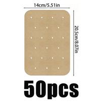 50-200Pcs Air Fryer Paper Disposable Liners Non-Stick Baking Kitchen Baking Micro-Wave Barbecue Oven Fryer Papers Steamer Paper