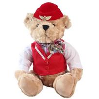 Mielas pilotas lokys pliušinis žaislas Aukštos kokybės kapitonas lokys stiuardesė Kawaii kūdikio minkštos kimštos lėlės Ornamentas Dekoracija Vaikų žaislas Dovanos about 25cm  S mėlyna