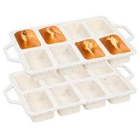 2026+ Silicone Mini Loaf Pans with 2 Pack,Non-Stick Silicone Mini Bread Loaf Pans for Baking,Dishwasher Safe Pan-Cream China Mainland