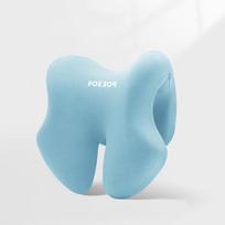 Durable Memory Foam Office Chair Headrest Ergonomics Breathable Lying Down Pillow Head Rest Support Pillows Body Massage mėlyna